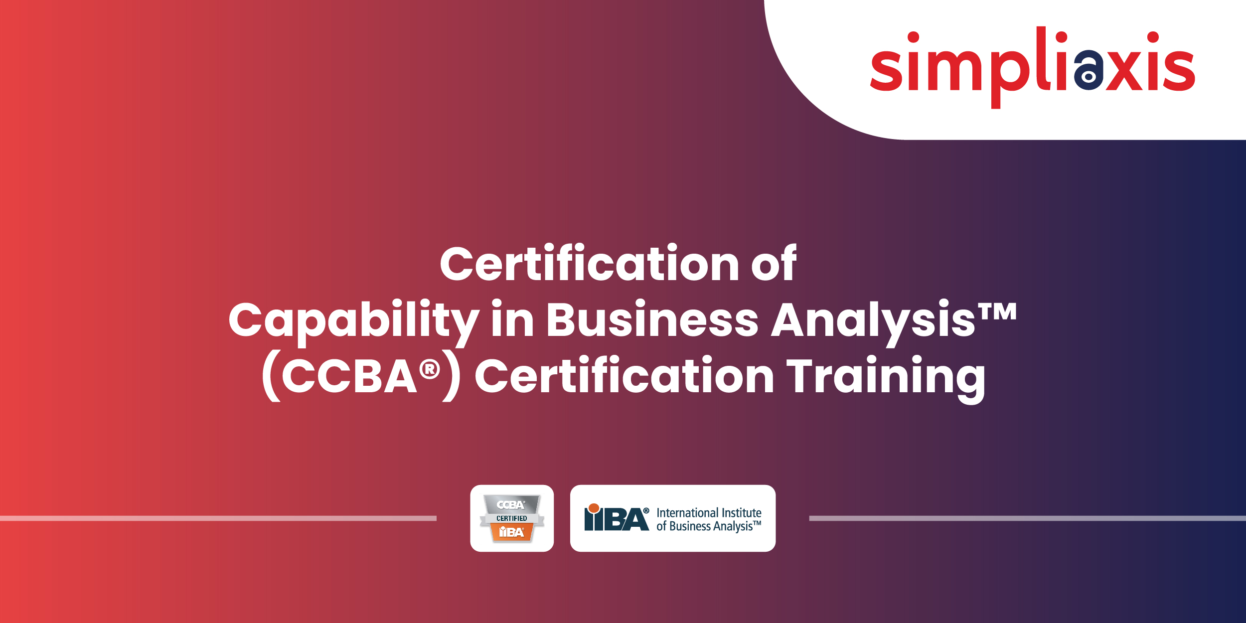 IIBA CCBA Course | Certification Of Capability In Business Analysis